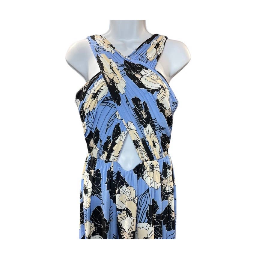 Dress The Population Rose Floral Maxi Dress Gown Size S Blue - Premium from Dress The Population - Just $189.0! Shop now at Finds For You