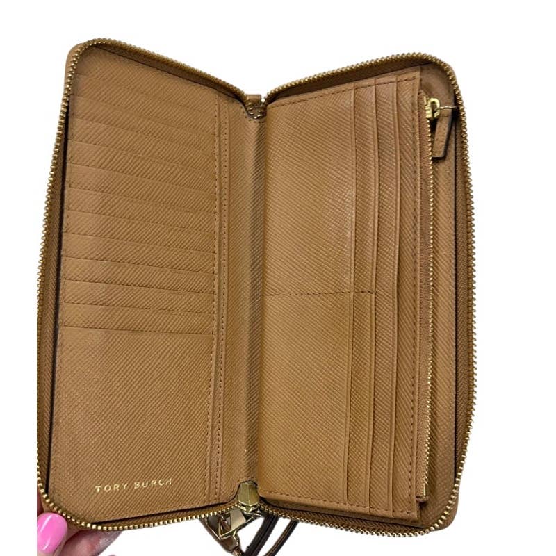 Tory Burch Robinson Continental Long Leather Wallet Camel - Premium from Tory Burch - Just $159.00! Shop now at Finds For You