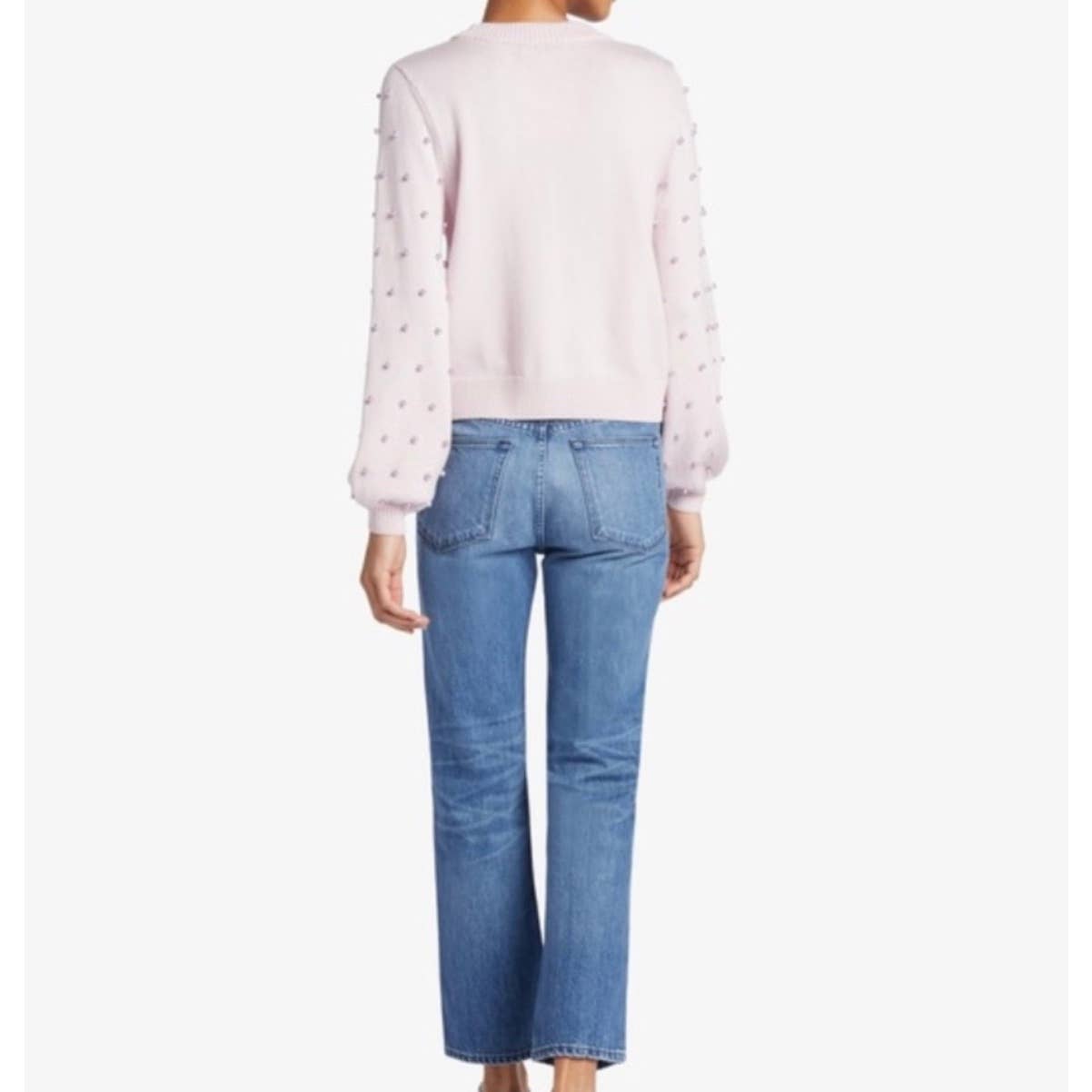 Milly Revolve Pearl Sweater Knit Crew Neck Wool Size P New - Premium from MILLY - Just $175.0! Shop now at Finds For You