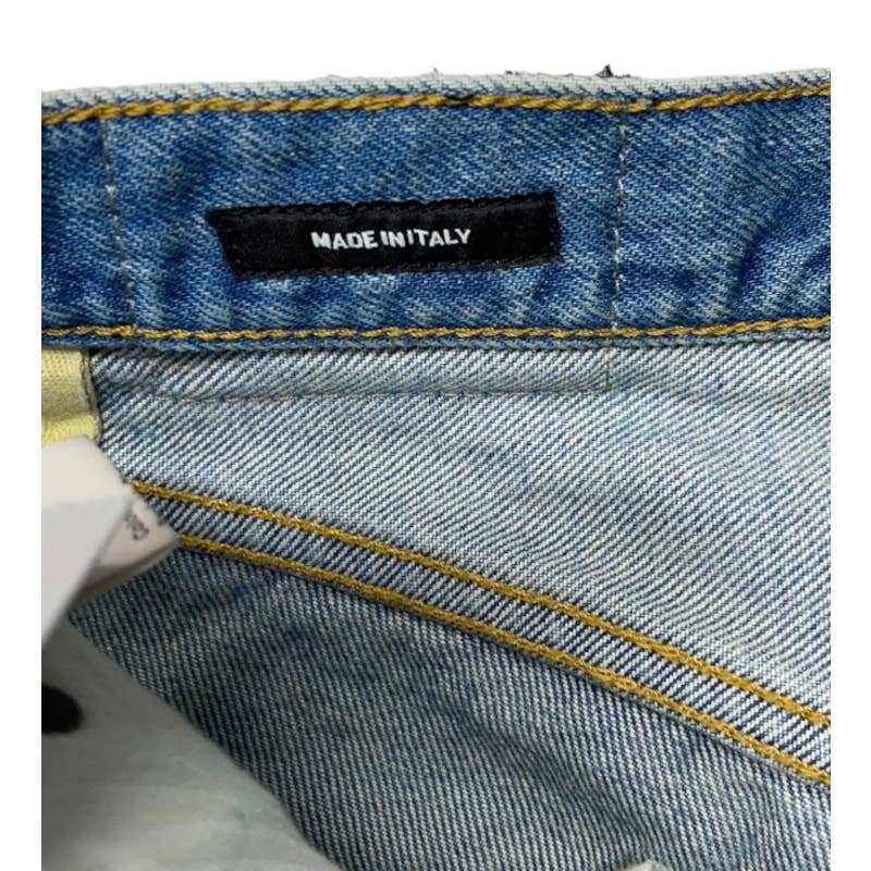 R13 Italy Classic Straight Distressed Jeans Denim Size 25 - Premium from R 13 - Just $199.0! Shop now at Finds For You