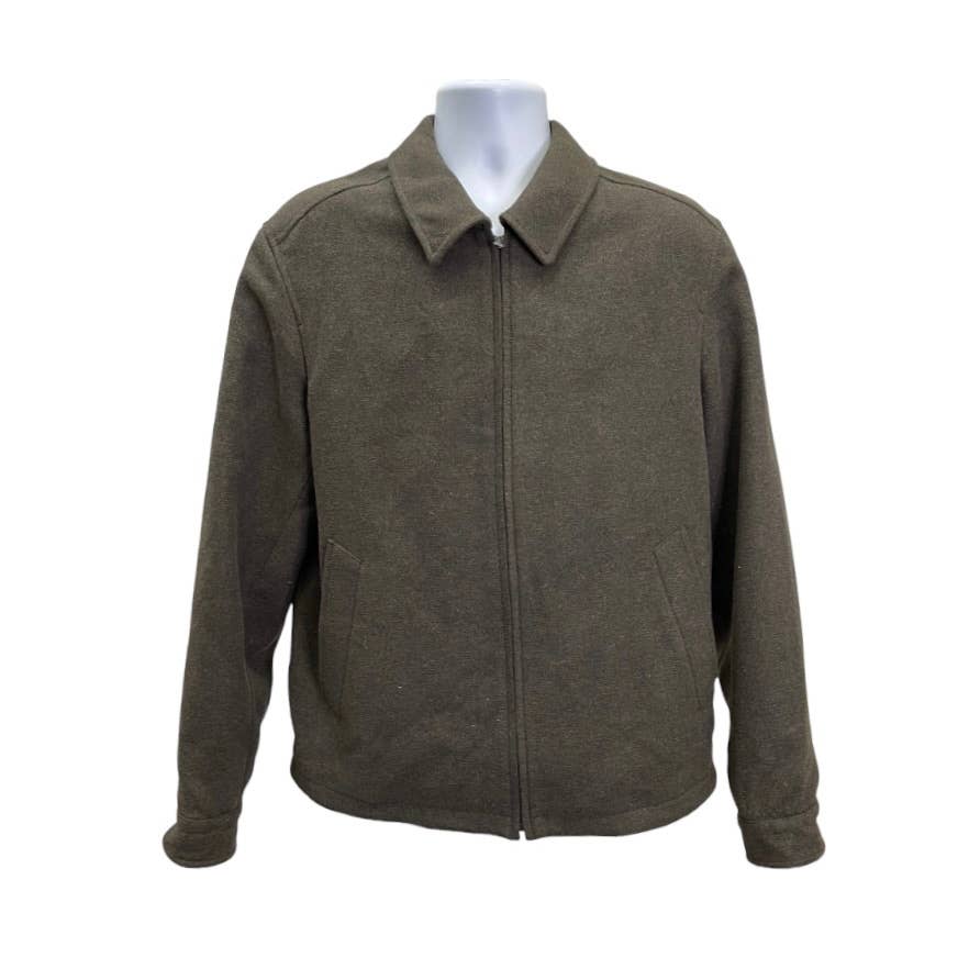 Uniqlo Single Collar Blouson Zip Jacket Coat Size Large Mens - Premium from Uniqlo - Just $79.0! Shop now at Finds For You