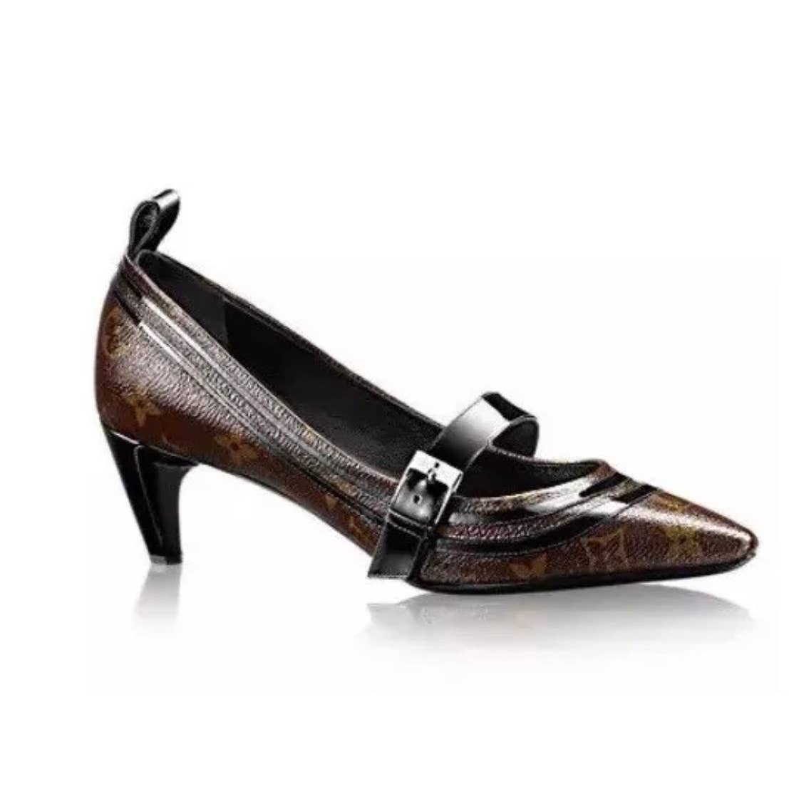Louis Vuitton Star Power Monogram Low Heel Pumps Shoes Size 37 - Premium from Louis Vuitton - Just $689.0! Shop now at Finds For You