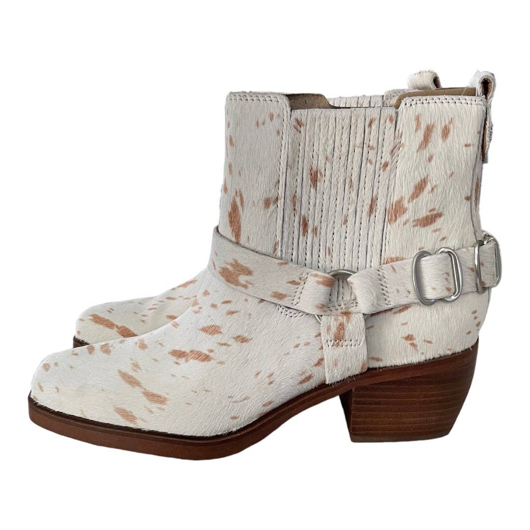 Sam Edelman Bellamie Boots Bootie Calf Hair Block Heel Sz 9 - Premium from Sam Edelman - Just $159.00! Shop now at Finds For You