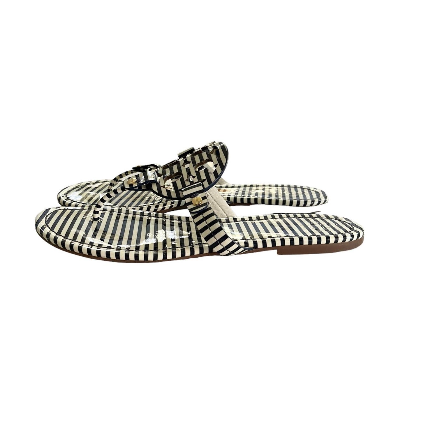 Tory Burch Striped Miller Sandals Flip Flops Thong Size 10.5 - Premium from Tory Burch - Just $175.0! Shop now at Finds For You