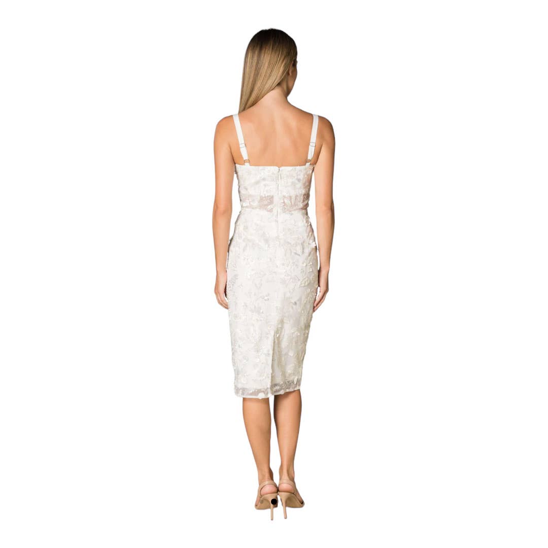 Dress The Population Willow Beaded Lace Midi Dress Size S New - Premium from Dress The Population - Just $229! Shop now at Finds For You