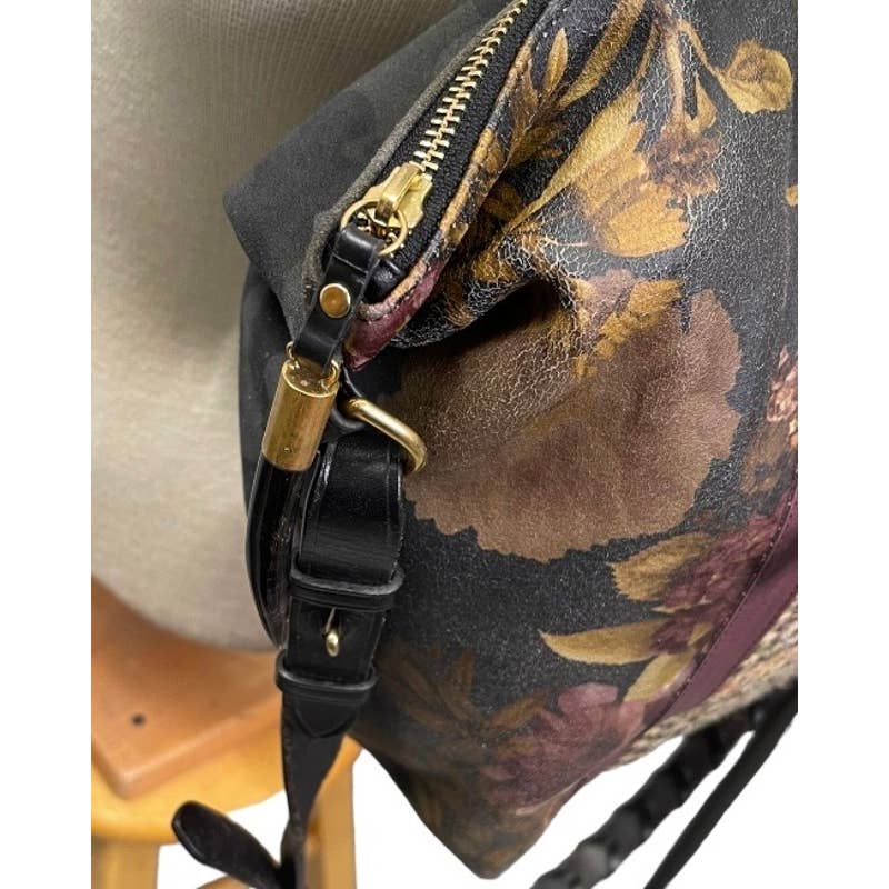 Kempton & Co Dylan Holdall Handbag Purse Harris Tweed Camo Black Peony - Premium from Kempton & Co. - Just $399.00! Shop now at Finds For You