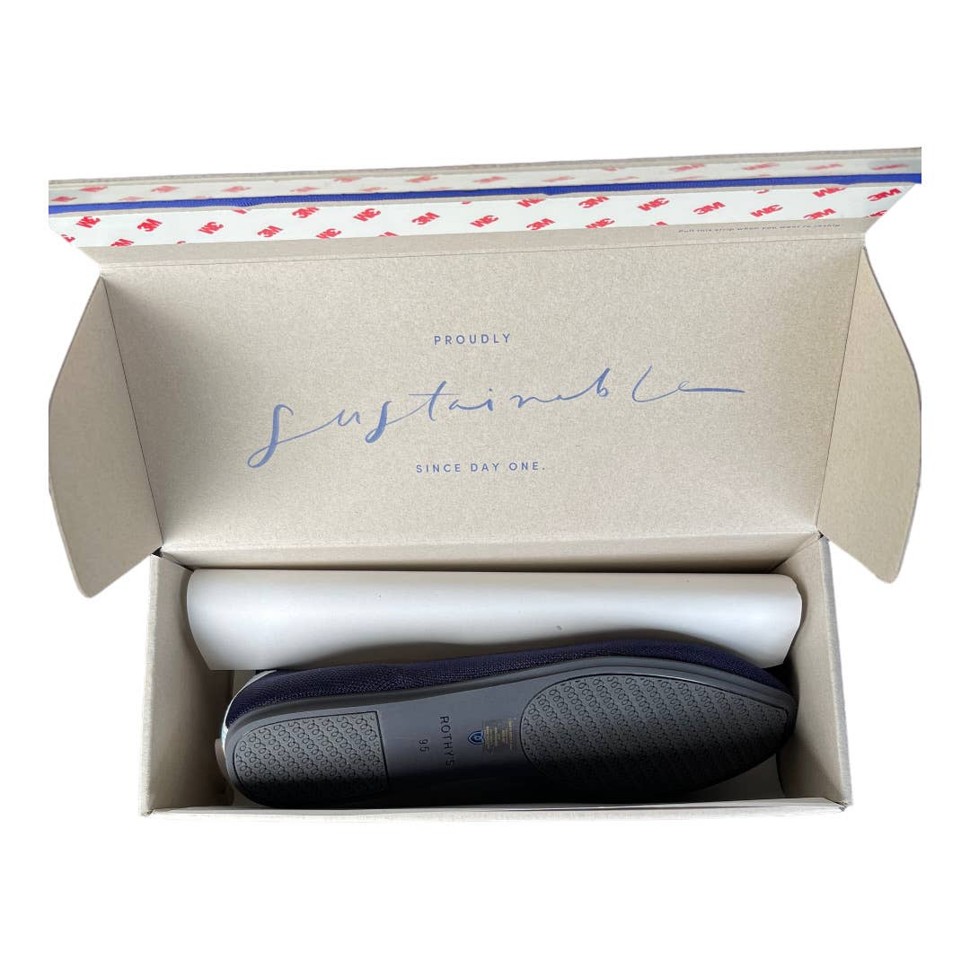Rothy’s Rounded Toe Flats Shoes Comfort Navy Size 9.5 Sustainable New - Premium from Rothy's - Just $155.0! Shop now at Finds For You