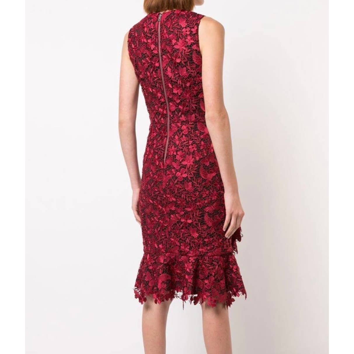 Alice + Olivia Katia Ruffled Lace Sheath Dress Size 4 - Premium from Alice + Olivia - Just $199.00! Shop now at Finds For You