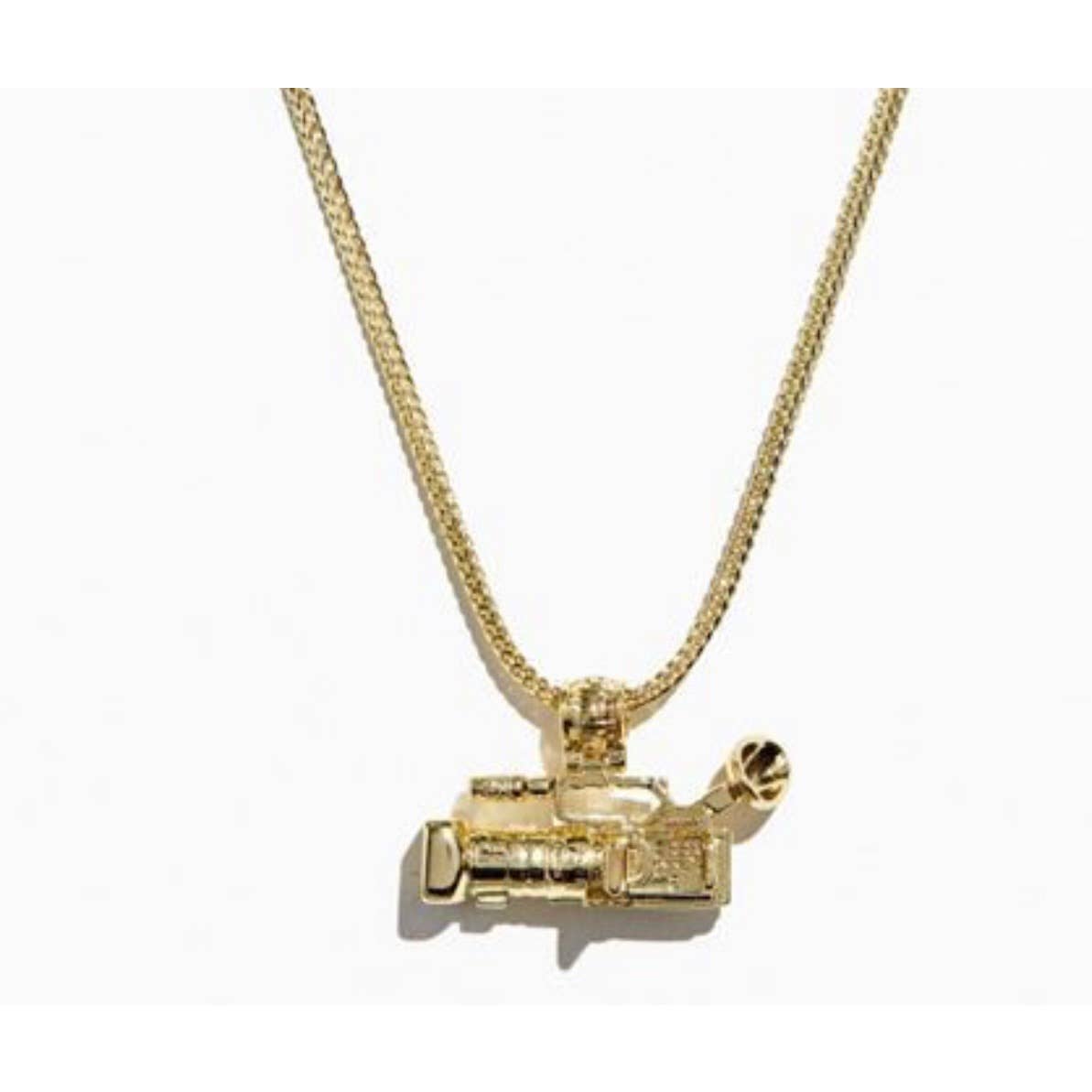 King Ice Urban Outfitters UO Camcorder Necklace Gold New - Premium from King Ice - Just $129.00! Shop now at Finds For You