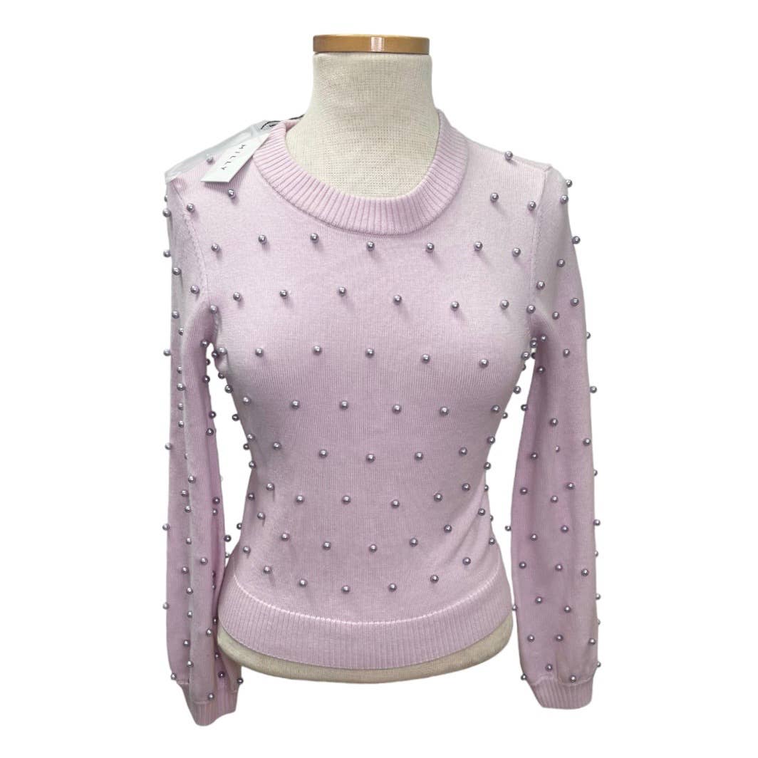 Milly Revolve Pearl Sweater Knit Crew Neck Wool Size P New - Premium from MILLY - Just $175.0! Shop now at Finds For You