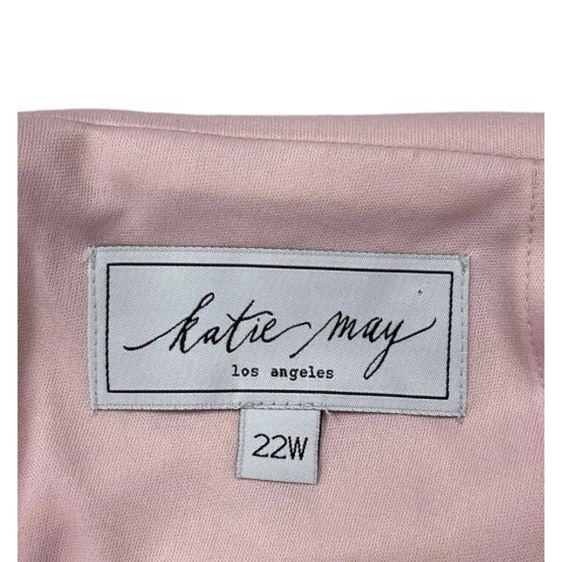 Katie May Vionnet Draped Long Dress Hown Dusty Rose Plus Size 22 New - Premium from Katie May - Just $159.0! Shop now at Finds For You