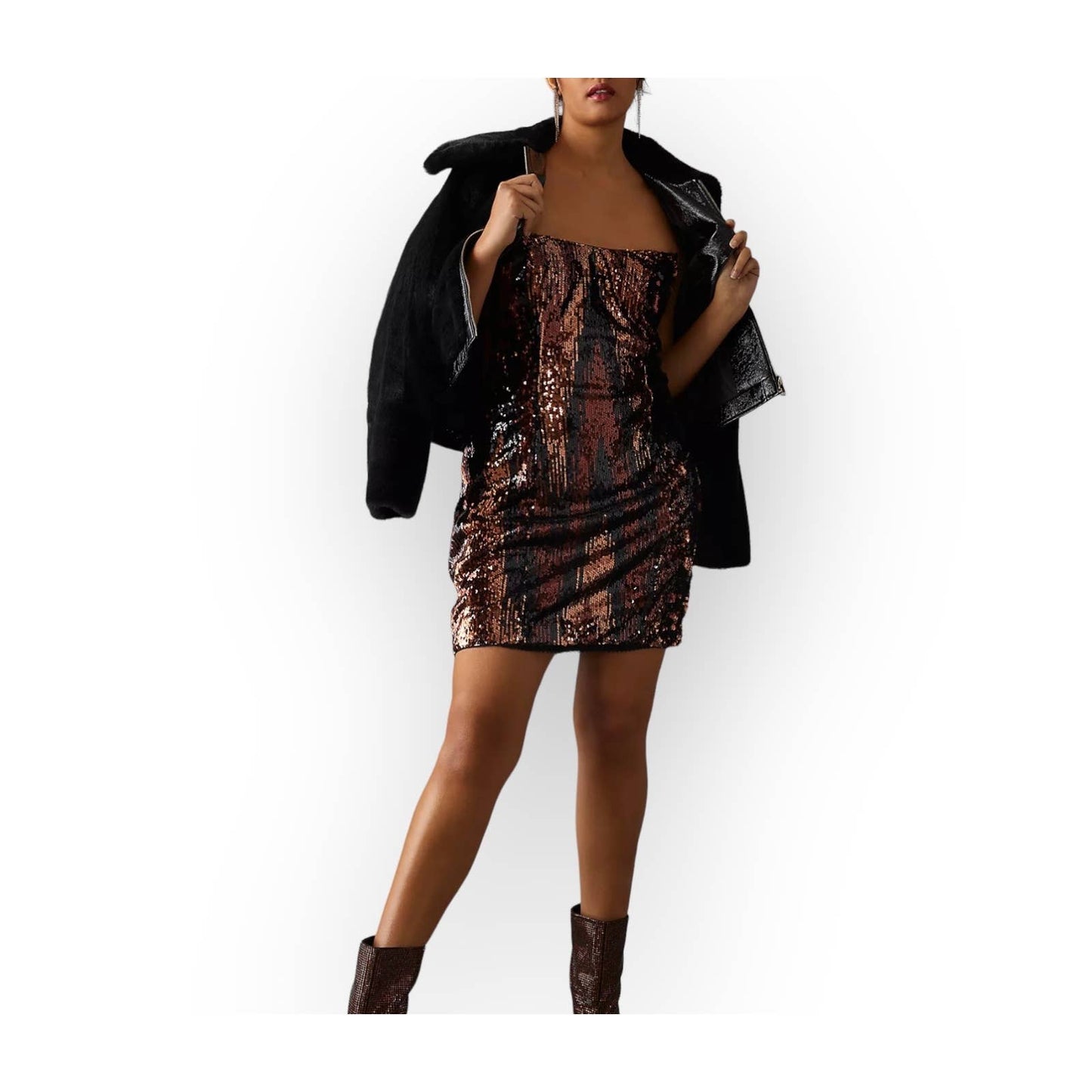 Anthropologie Strapless Sequin Mini Dress Plus Size 1X New - Premium from Anthropologie - Just $139.00! Shop now at Finds For You