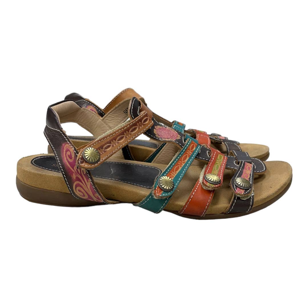 Spring Step L’Artiste Nadra Colorful Gladiator Sandals Size 39 9 - Premium from Spring Step - Just $45.0! Shop now at Finds For You