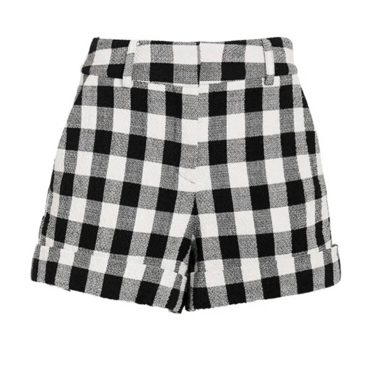 Veronica Beard Carito Gingham Shorts Size 4 Black White - Premium from VERONICA BEARD - Just $189.0! Shop now at Finds For You
