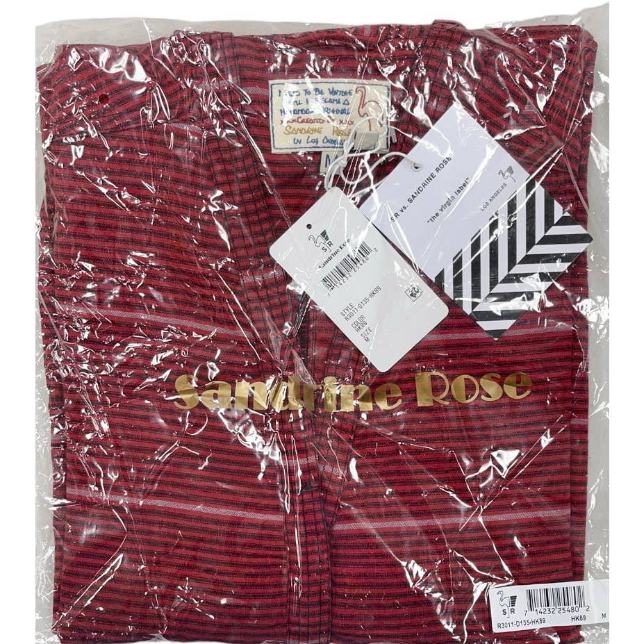 Free People x Sandrine Rose Kimono Jumpsuit Romper Patch Pockets M Red New - Premium from Free People - Just $129.00! Shop now at Finds For You