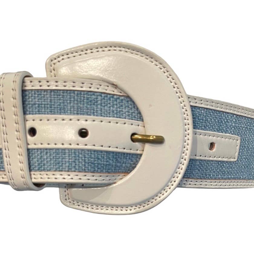 Anthropologie Colorblock Woven Leather Belt Size Medium - Premium from Anthropologie - Just $65.0! Shop now at Finds For You