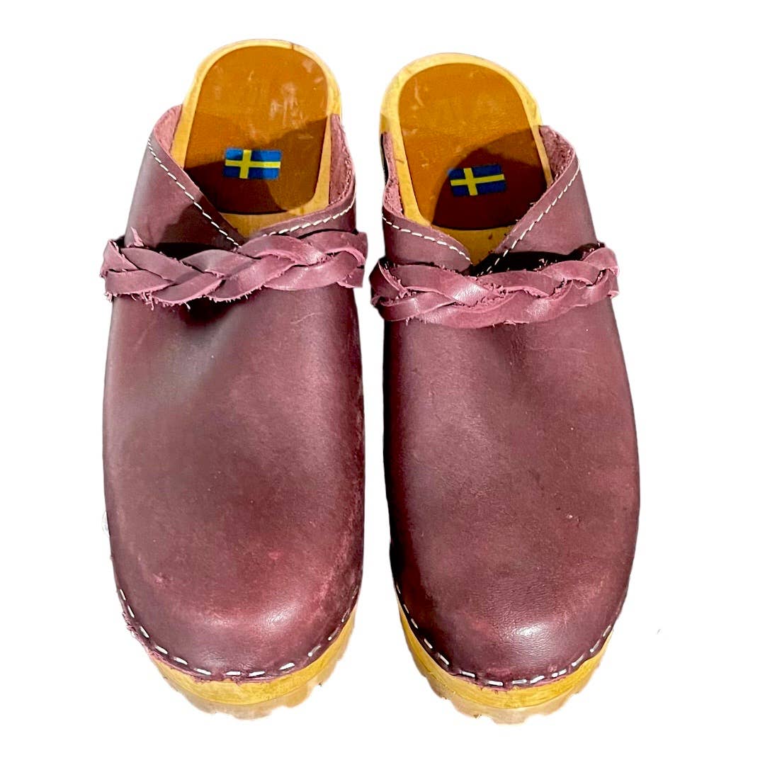 Mia Elsa Clogs Mule Slip On Shoes Braided Size 39 EU 9 USWine - Premium from MIA - Just $85.0! Shop now at Finds For You