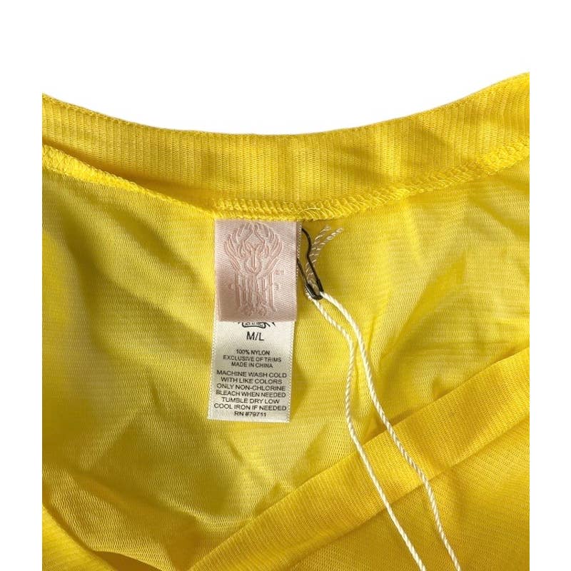 We are HAH Royal HAHness Lace Maxi Dress Balloon Sleeve Festival M/L Yellow New - Premium from We are HAH - Just $149.00! Shop now at Finds For You