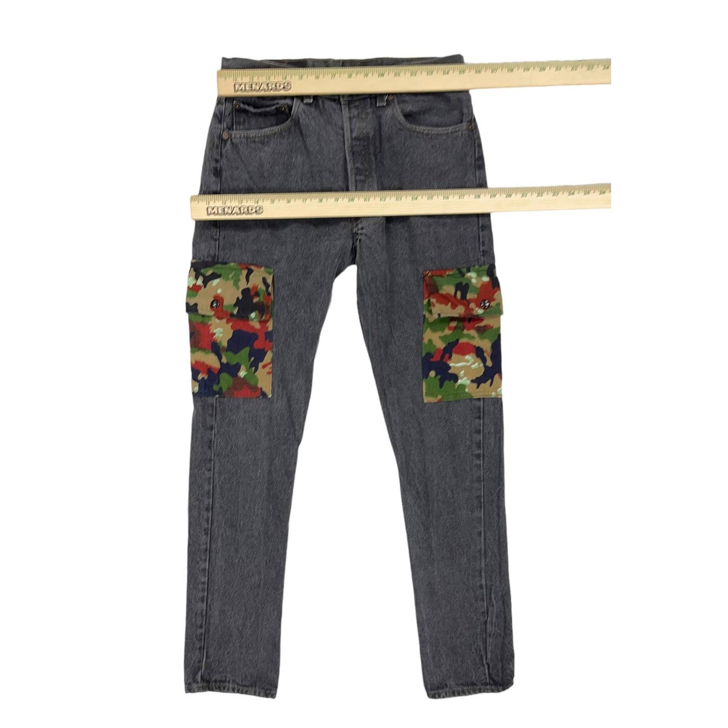 Urban Outfitters Vintage 80’s Levi’s Camo Embellished Jeans Size 33 - Premium from Levi's - Just $129.0! Shop now at Finds For You