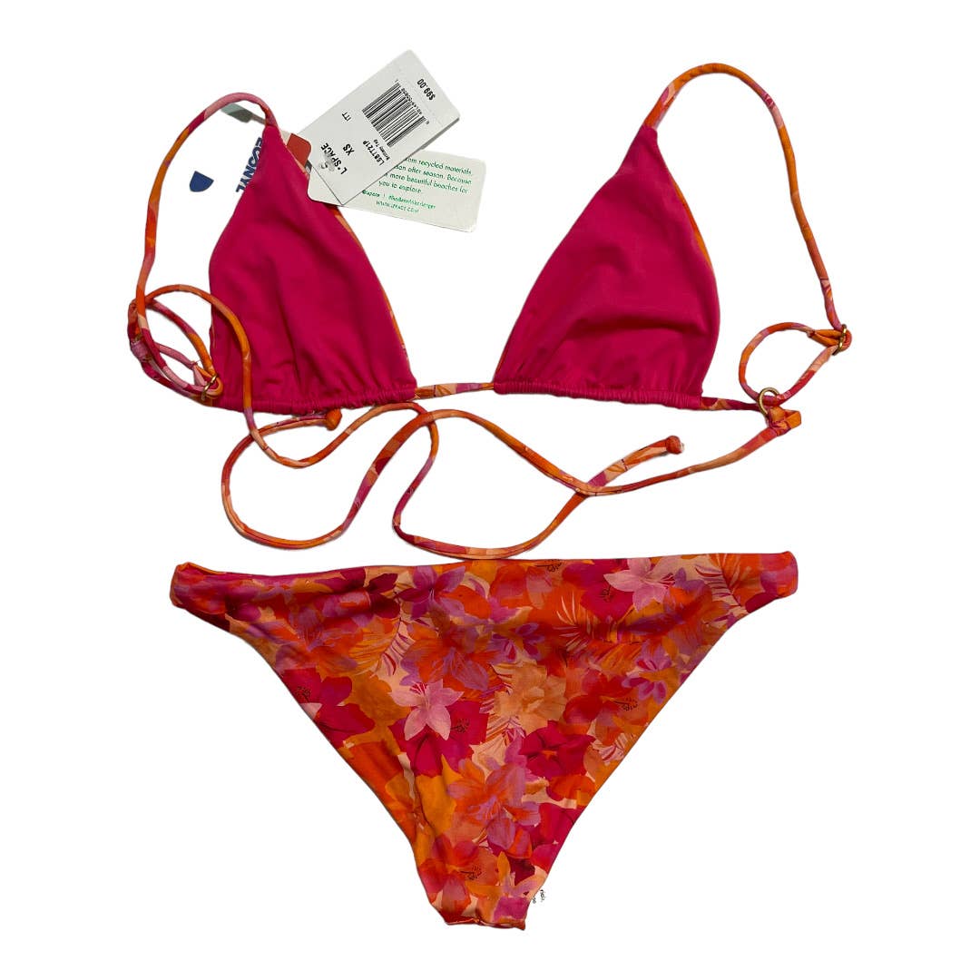 L*SPACE Revolve Brittney Bikini Top Sol Bottom Classic Into The Tropics XS New Barbiecore - Premium from L*SPACE - Just $89.0! Shop now at Finds For You
