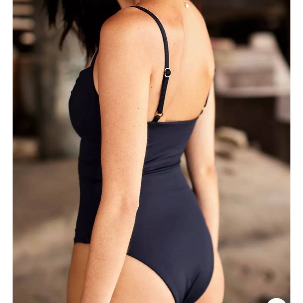 L*SPACE Revolve Roxanne One Piece Bitsy Cut Swimsuit Bathing Suit S Black New - Premium from L*SPACE - Just $99.0! Shop now at Finds For You