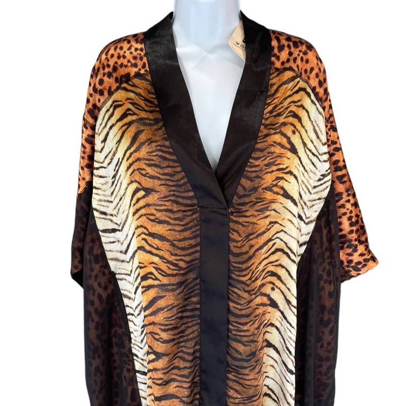 We are HAH Haht Eye of the Tiger Caftan Kimono Robe Size Small New - Premium from We are Hah - Just $119.0! Shop now at Finds For You