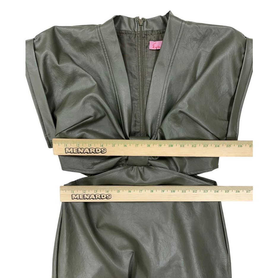 Anthropologie Eva Franco Vegan Cut Out Midi Dress Size 4 Green - Premium from Anthropologie - Just $99.0! Shop now at Finds For You