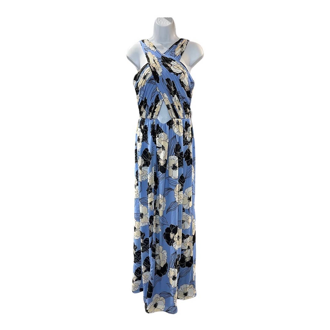 Dress The Population Rose Floral Maxi Dress Gown Size S Blue - Premium from Dress The Population - Just $189.0! Shop now at Finds For You