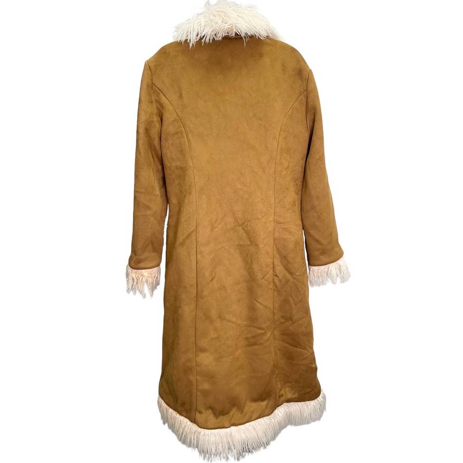 Anthropologie Hutch Faux Fur Trimmed Coat Jacket Size M Tan Cream - Premium  from Anthropologie - Just $299.0! Shop now at Finds For You