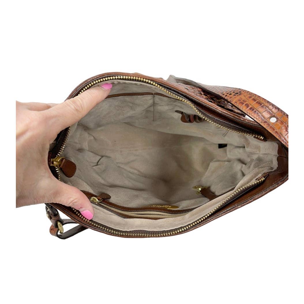 Brahmin Pecan Melbourne Large Crossbody Handbag Purse Leather New - Premium from Brahmin - Just $259.00! Shop now at Finds For You