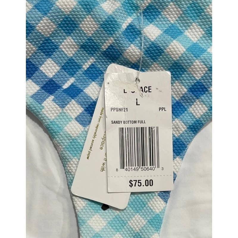 L*SPACE Revolve DD Alia Bikini Top and Sandy Bottom L Picnic Plaid Pique New - Premium from L*SPACE - Just $99.0! Shop now at Finds For You