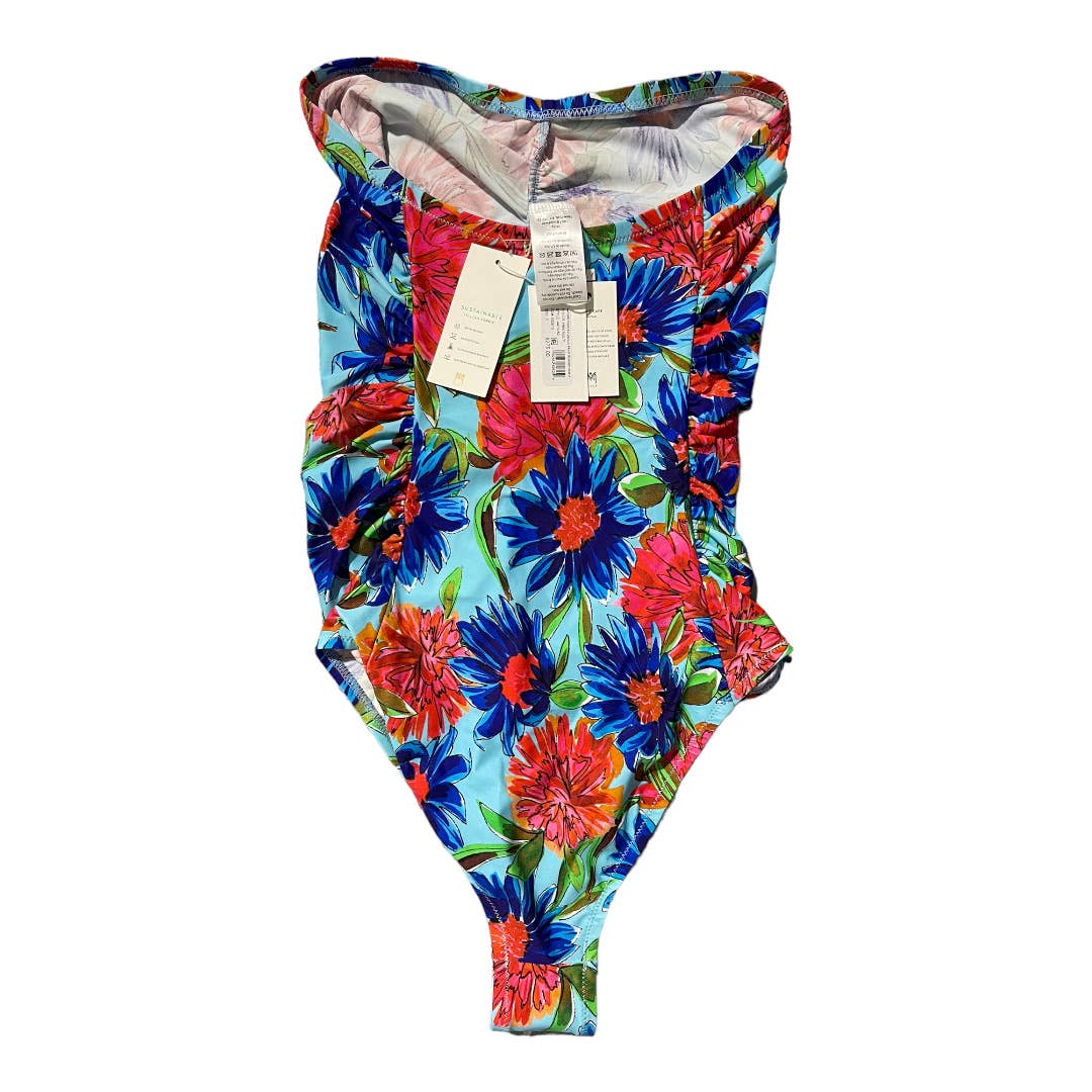 Milly Cabana Dahlia Floral Ruched One Piece Swimsuit S New - Premium from Milly - Just $99! Shop now at Finds For You