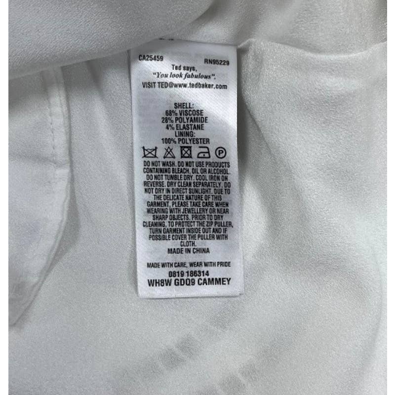 Ted Baker Cammey Scalloped Skater Dress White Sz 4 Ted 10 US New - Premium from Ted Baker London - Just $149.0! Shop now at Finds For You