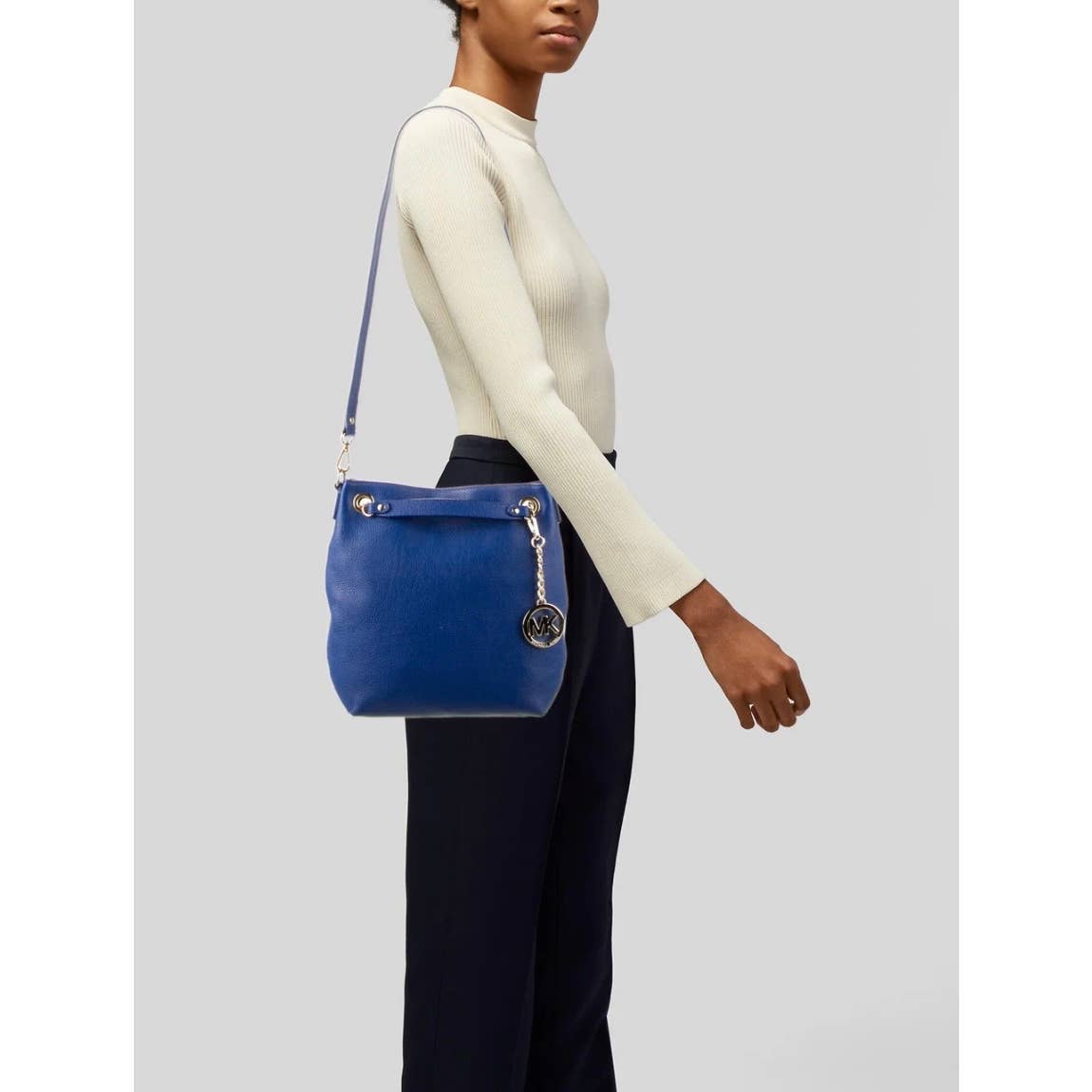 Michael Kors Jet Set Leather Handbag Purse Bag Convertible Blue - Premium from Michael Kors - Just $79.00! Shop now at Finds For You