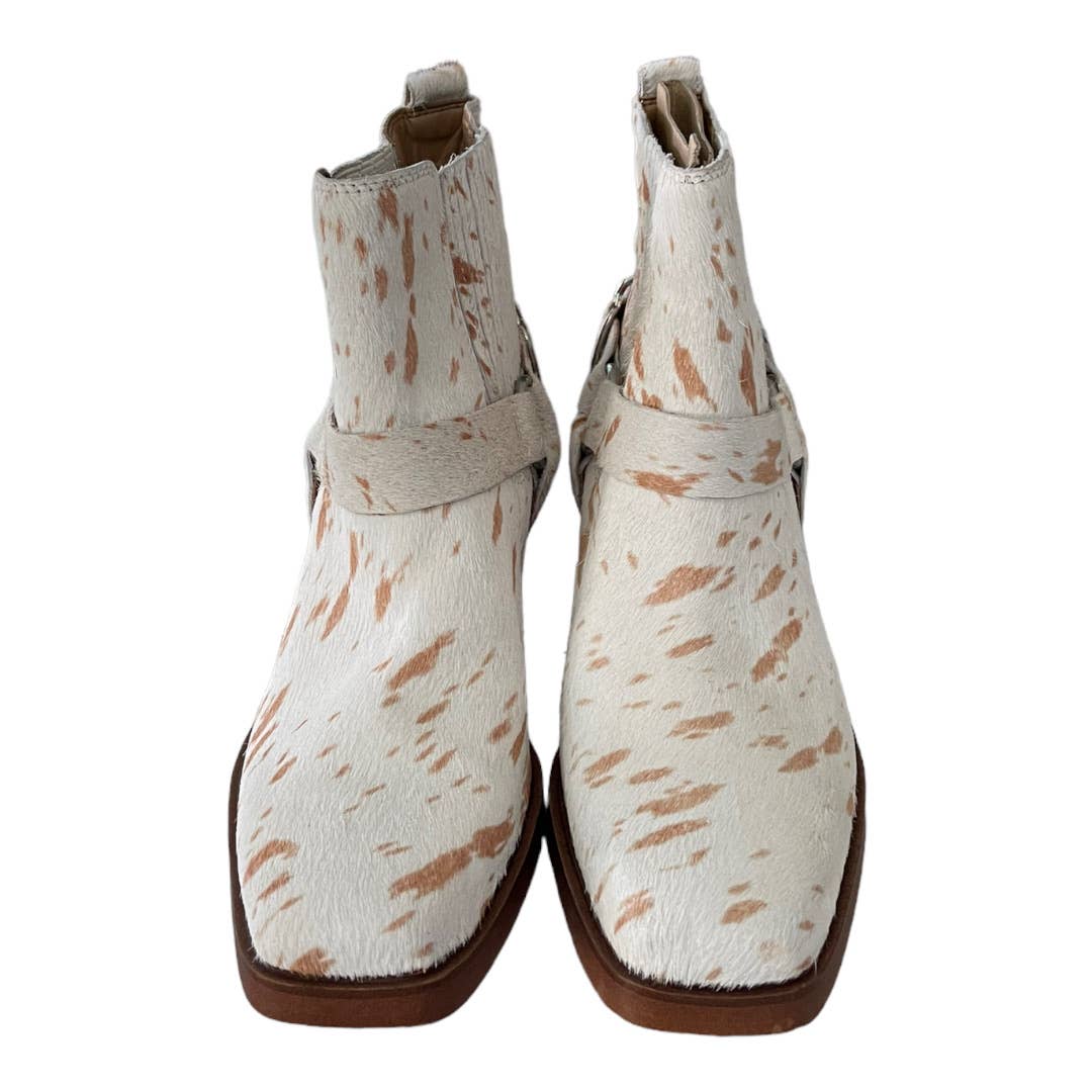 Sam Edelman Bellamie Boots Bootie Calf Hair Block Heel Sz 9 - Premium from Sam Edelman - Just $159.00! Shop now at Finds For You