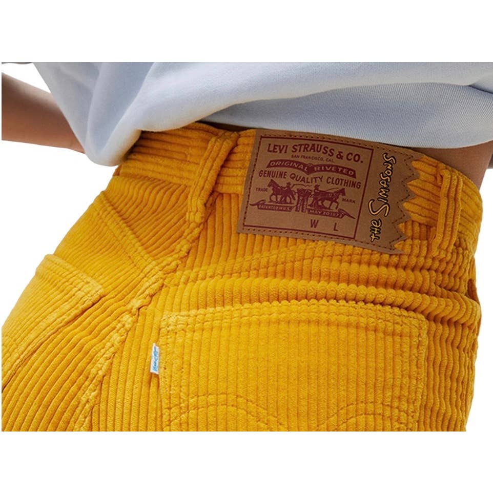 Levi’s x The Simpsons High Loose Corduroy Jeans Pants New Yellow 27 - Premium from Levi's - Just $159.00! Shop now at Finds For You