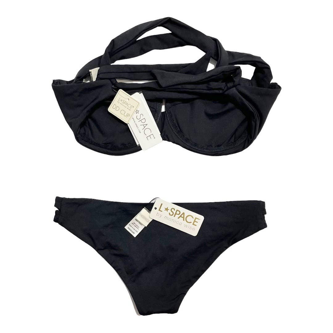 L*SPACE Revolve Camellia Bikini Top DD Cup Estrella Bikini Bottom Swim M New - Premium from L*SPACE - Just $99.0! Shop now at Finds For You