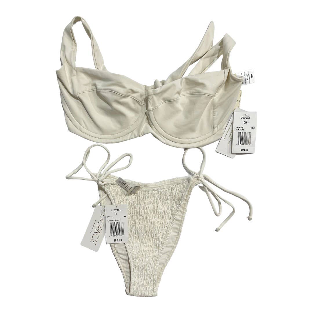 L*SPACE Swim Set Camellia Bikini Top DD w Aubree Bikini Bottom S New - Premium from L*SPACE - Just $119.0! Shop now at Finds For You