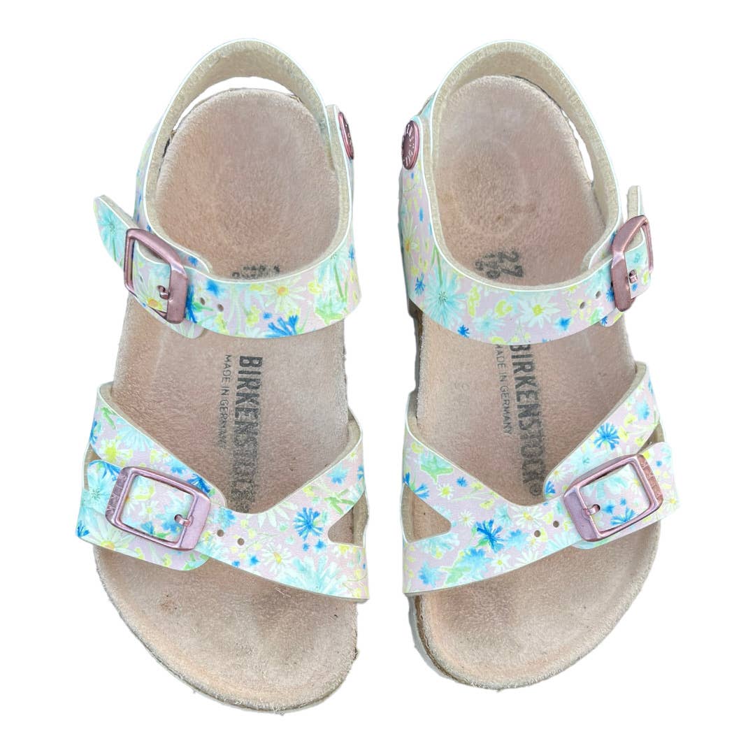 Birkenstock Kids Rio Sandals Vegan Shoes Floral Size 27 EU - Premium from Birkenstock - Just $45.0! Shop now at Finds For You