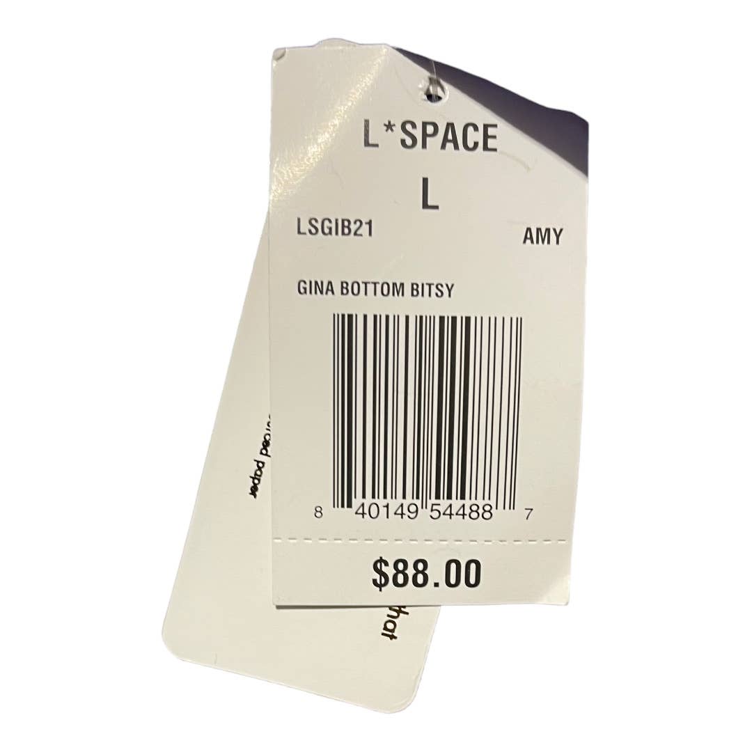 L*SPACE Siren Pointelle D Cup Top Gina Bikini Bottom L Amethyst New - Premium from L*SPACE - Just $76.00! Shop now at Finds For You