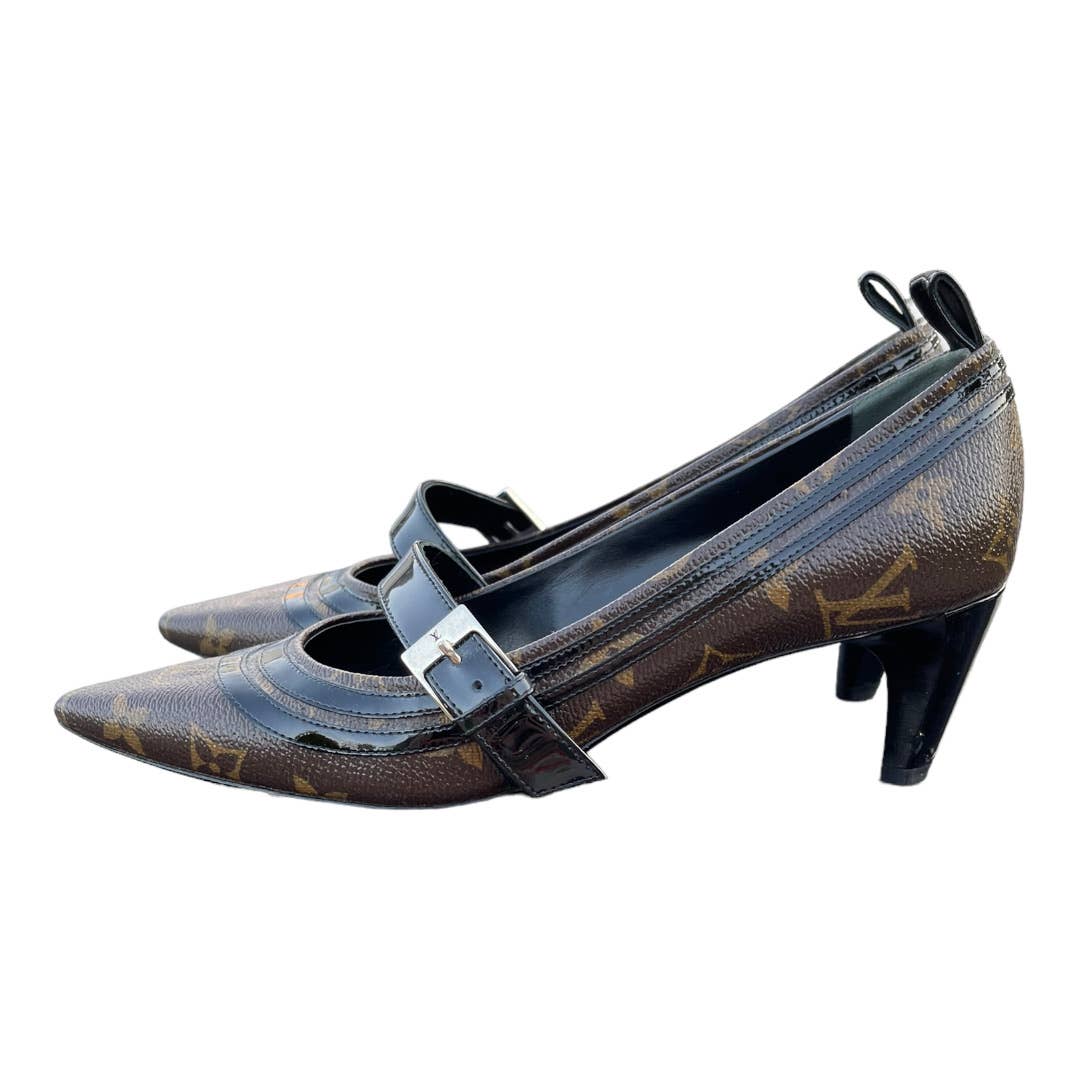 Louis Vuitton Star Power Monogram Low Heel Pumps Shoes Size 37 - Premium from Louis Vuitton - Just $689.0! Shop now at Finds For You