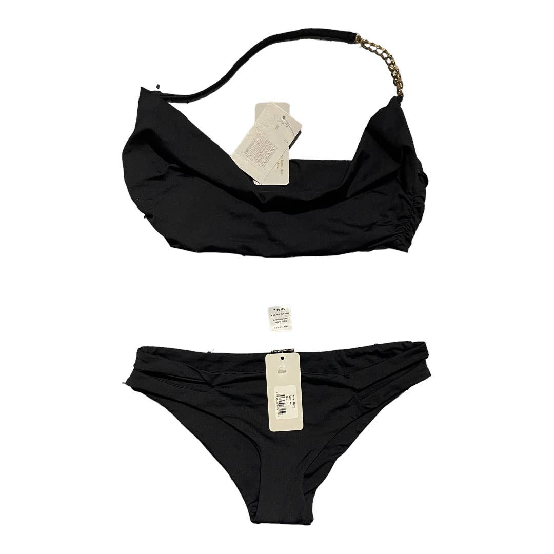 L*SPACE Set Voltaire Bikini Top Estella Bikini a bottom New Black S - Premium from L*SPACE - Just $68.00! Shop now at Finds For You