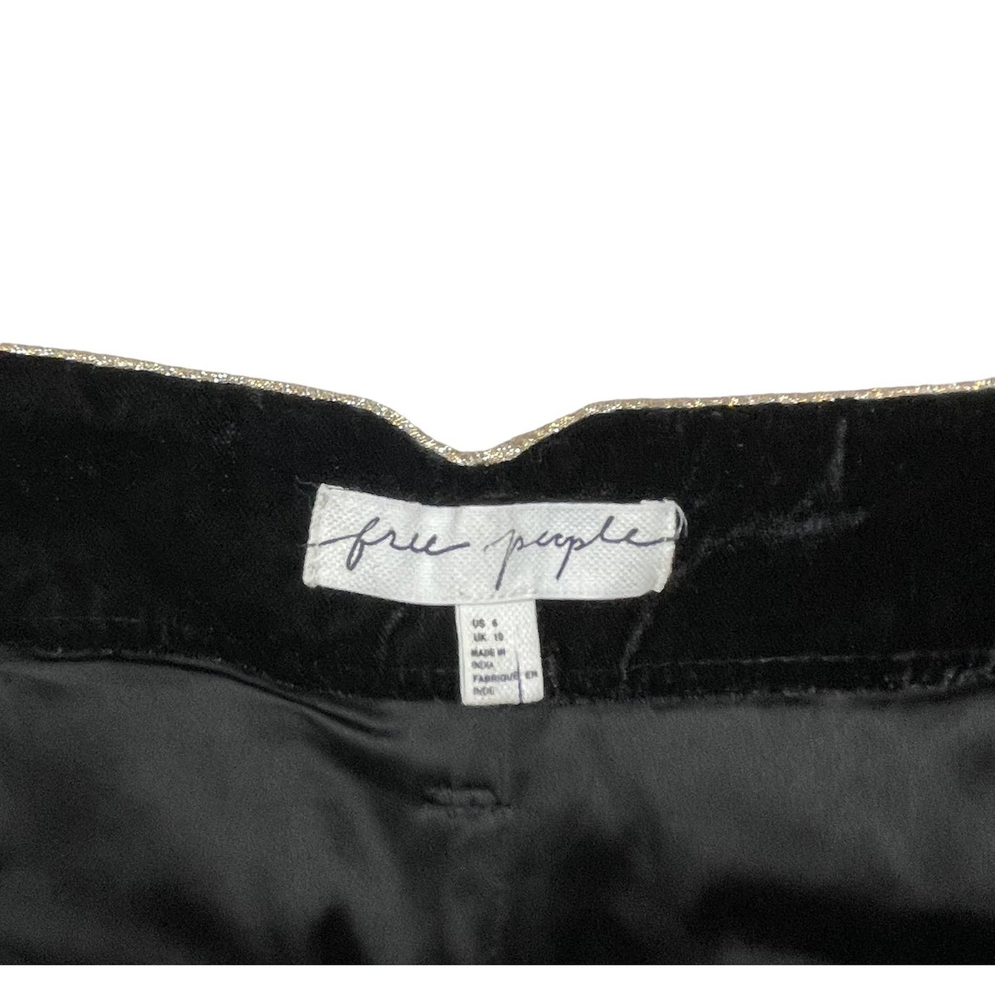 Free People Sign of The Times Velvet Pants Trousers Size 6 New - Premium from Free People - Just $169.0! Shop now at Finds For You