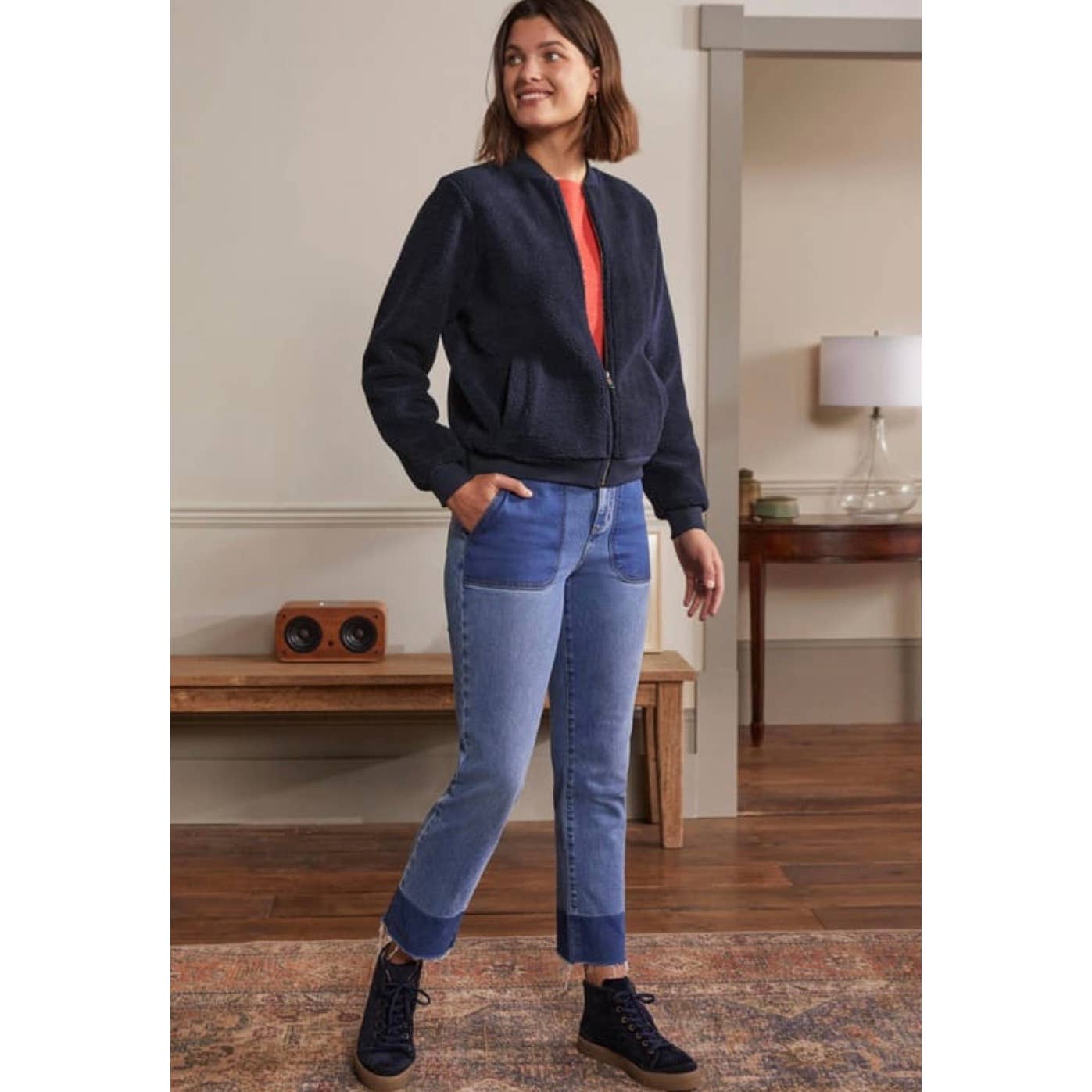 Boden Zip Through Teddy Jacket Coat Size - Premium from Boden - Just $99.0! Shop now at Finds For You