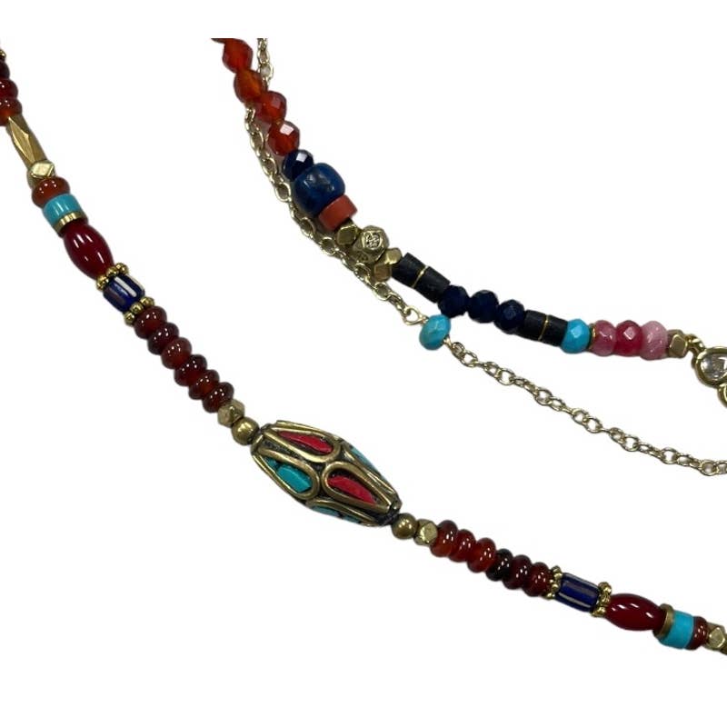 Free People Boho Multi Stand Evil Eye Necklace New - Premium from Free People - Just $65.0! Shop now at Finds For You