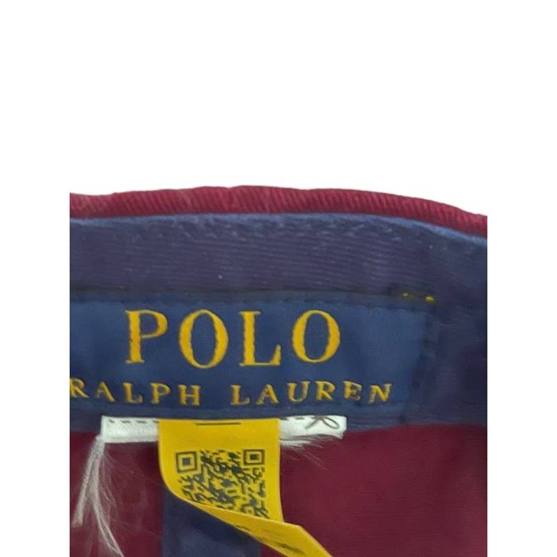 Polo Ralph Lauren Chino Embroidered Bear Baseball Cap Hat One Size Wine - Premium from Polo Ralph Lauren - Just $64.00! Shop now at Finds For You