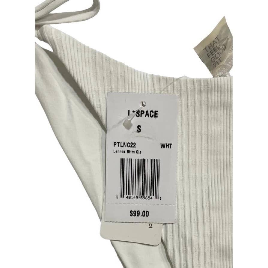 L*SPACE Set Swim Camellia Pointelle Ribbed Bikini Top Lennox Bottom New White S - Premium from L*SPACE - Just $119.00! Shop now at Finds For You
