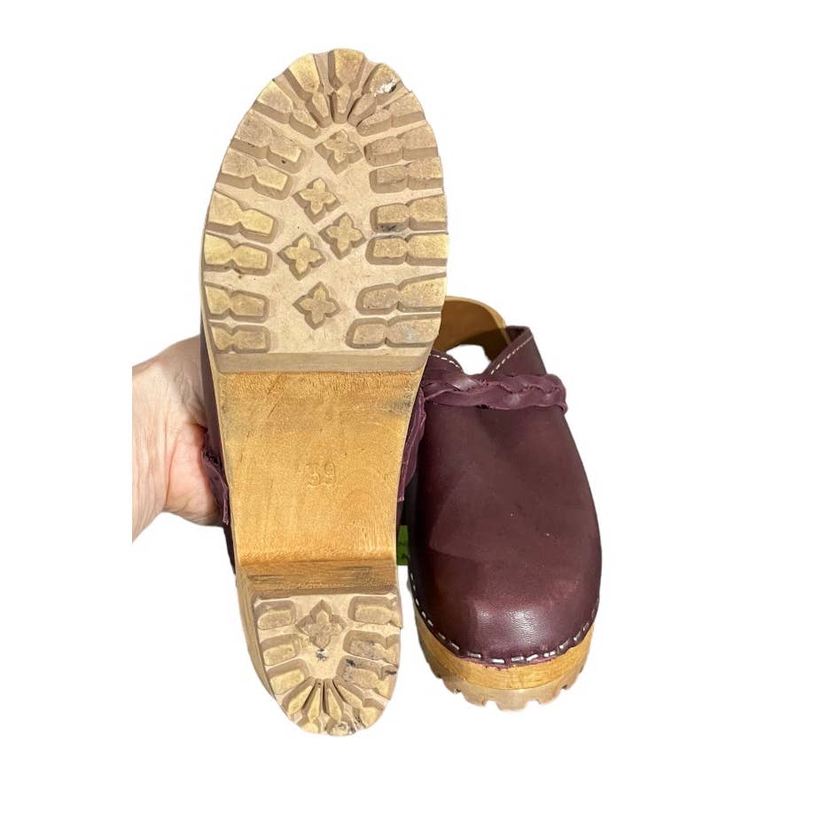 Mia Elsa Clogs Mule Slip On Shoes Braided Size 39 EU 9 USWine - Premium from MIA - Just $85.0! Shop now at Finds For You