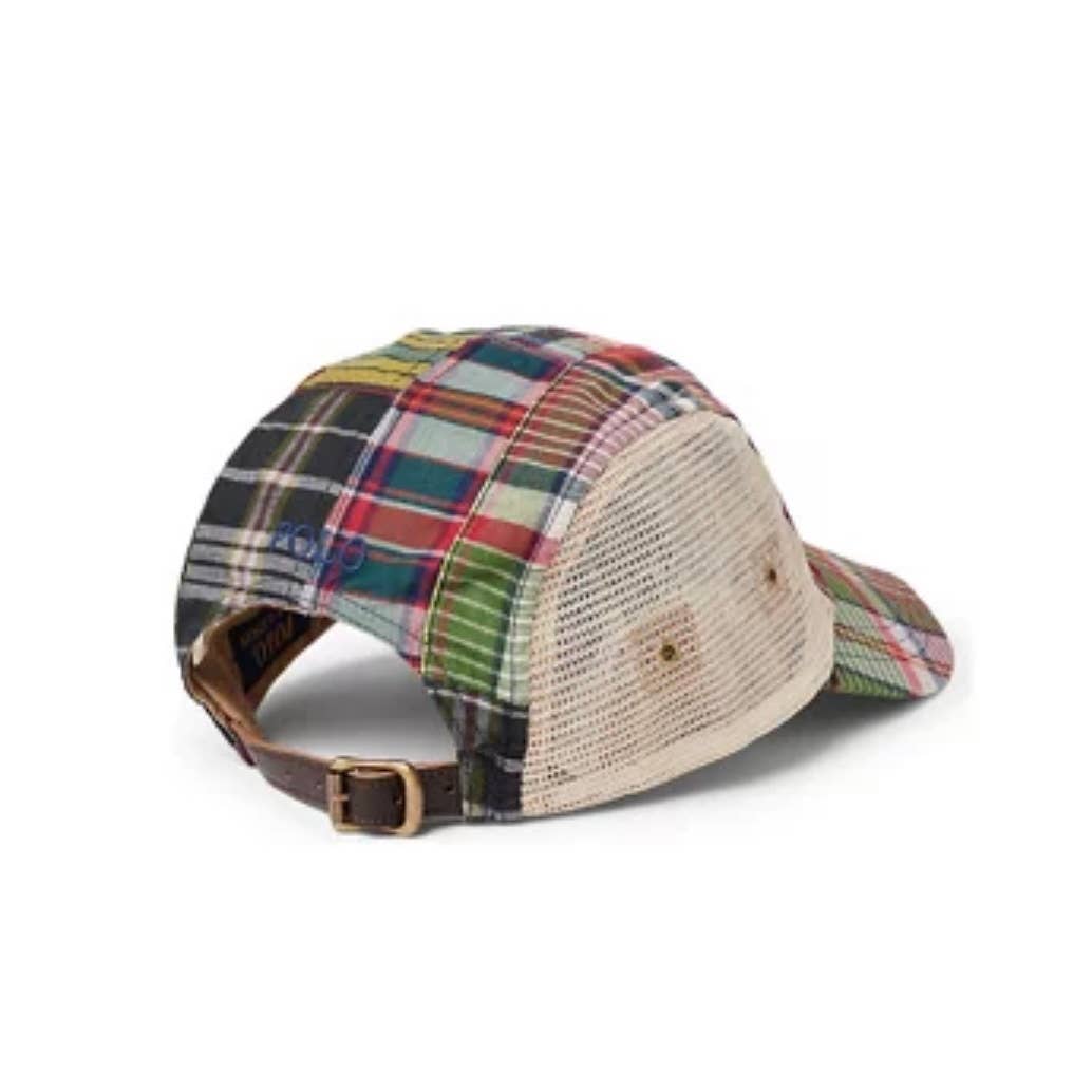 Polo Ralph Lauren Patchwork Madras Longbill Cap Hat - Premium from Polo Ralph Lauren - Just $94.0! Shop now at Finds For You