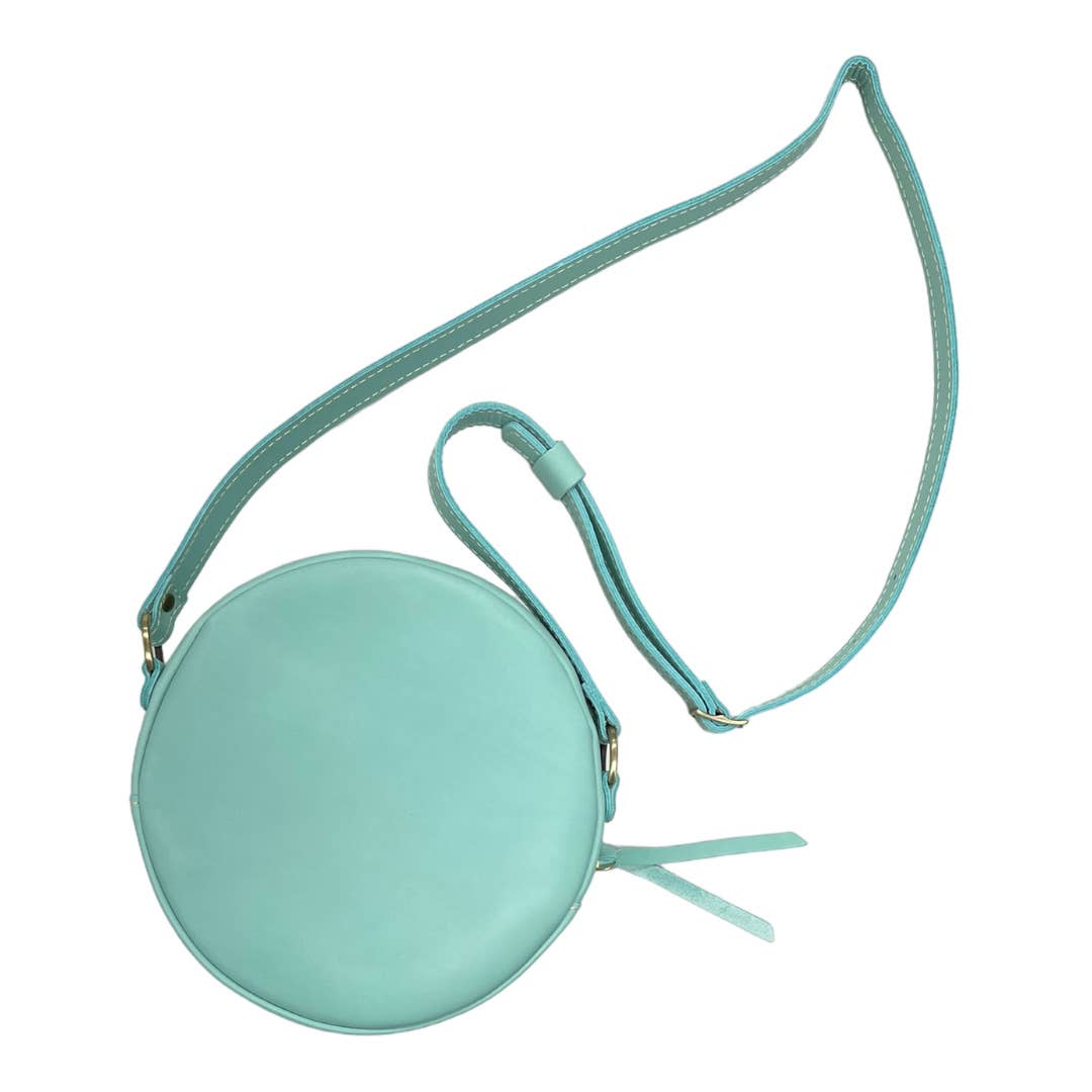 Portland Leather Goods Large Circle Crossbody Handbag Purse New Mint - Premium from Portland Leather Goods - Just $129.0! Shop now at Finds For You